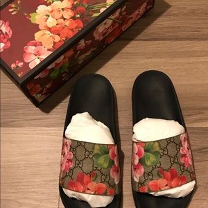 GG Blooms Supreme slide sandal